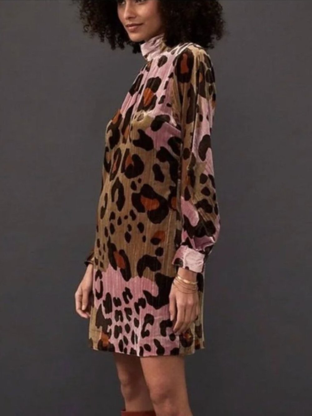ANTHROPOLOGIE ELEANOR VELVET TUNIC DRESS
